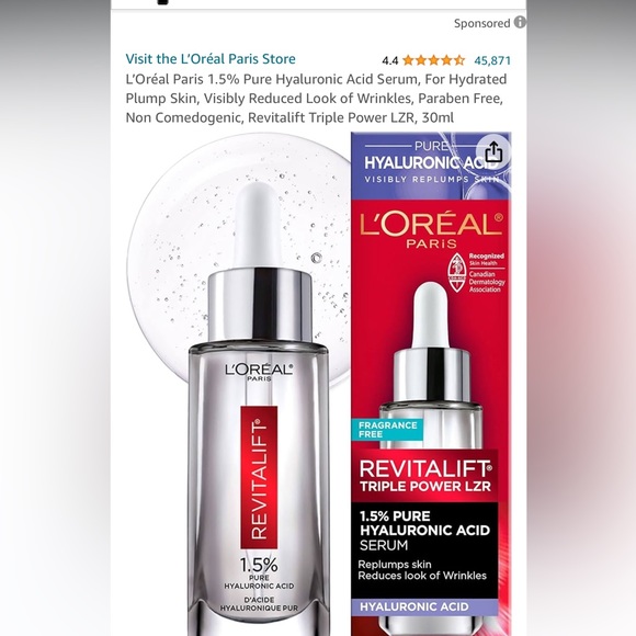 L'Oreal Other - Re-Posh L'Oreal Revitalift Triple Power Serum (used)